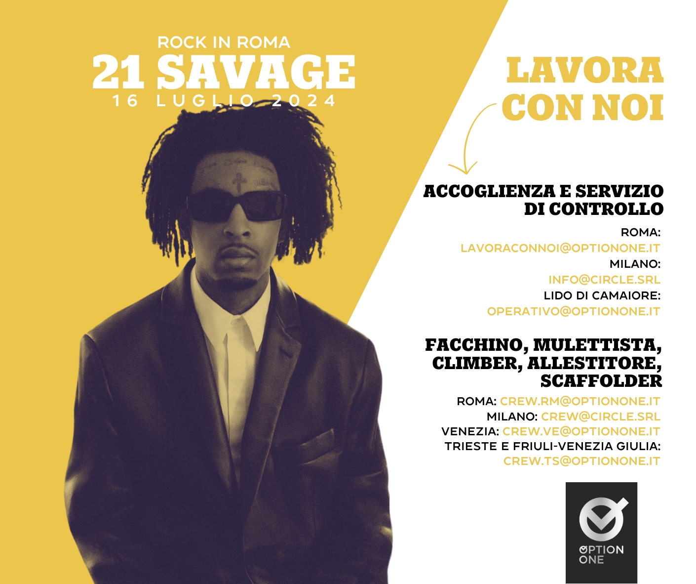 Scopri di più sull'articolo 🎤🔥 21 SAVAGE: Live al Rock in Roma il 16 luglio 2024! 🔥🎤