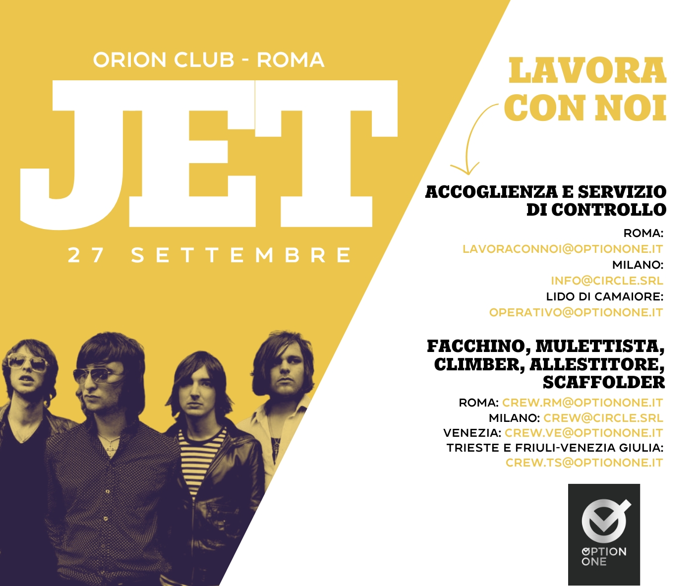 Scopri di più sull'articolo 🎸🔥 I JET tornano a Roma! 🔥🎸