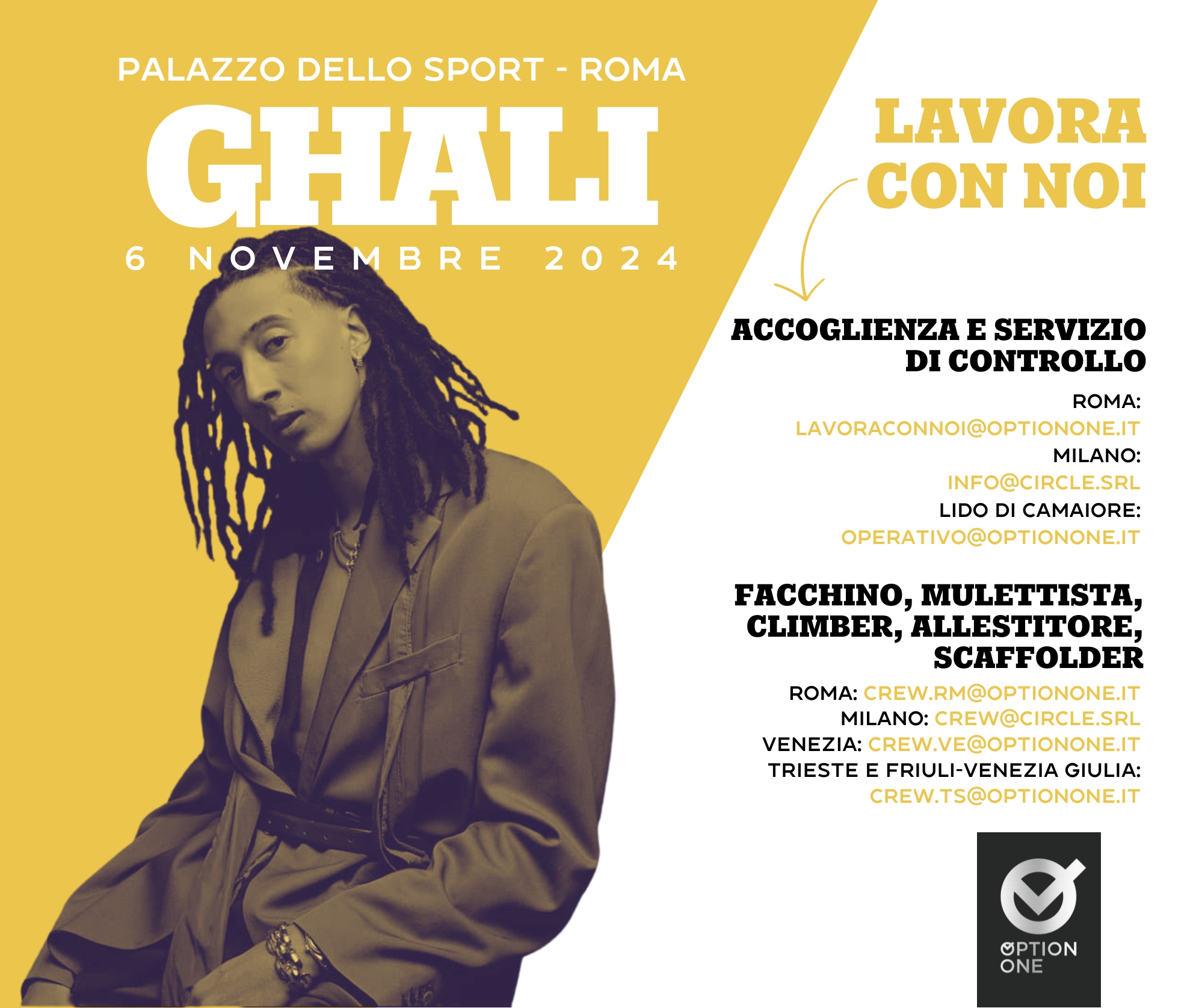 Read more about the article Ghali – Palazzo dello Sport – November 6, 2024